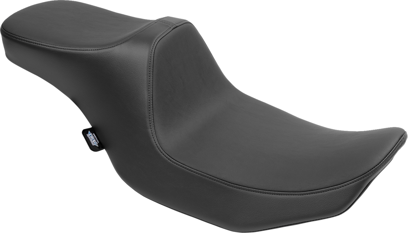 Drag Specialties Predator III 2-up seat for FLT/FLH motorcycles, smooth vinyl finish, model 4690A, 2023-2024.