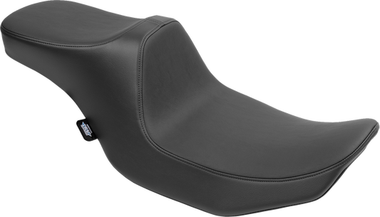 Drag Specialties Predator III 2-up seat for FLT/FLH motorcycles, smooth vinyl finish, model 4690A, 2023-2024.