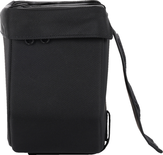 Waterproof motorcycle saddlebag from THRASHIN SUPPLY CO., Escape Base TSB-0021, 18-liter storage with secure straps and durable material.