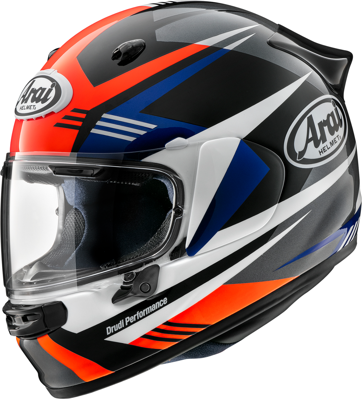 Arai Helmets Contour-X helmet in Mark Red with XL size, featuring a sleek aerodynamic design and ventilation vents.