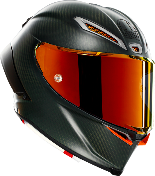 AGV Pista GP RR Electrum limited edition XL motorcycle helmet with sleek design and detailed graphics.