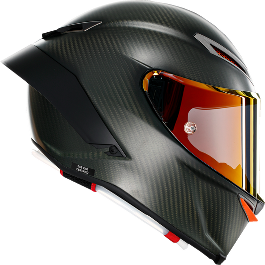 AGV Pista GP RR Electrum helmet in small size, featuring sleek design and detailed graphics, designed for motorcycle riders.