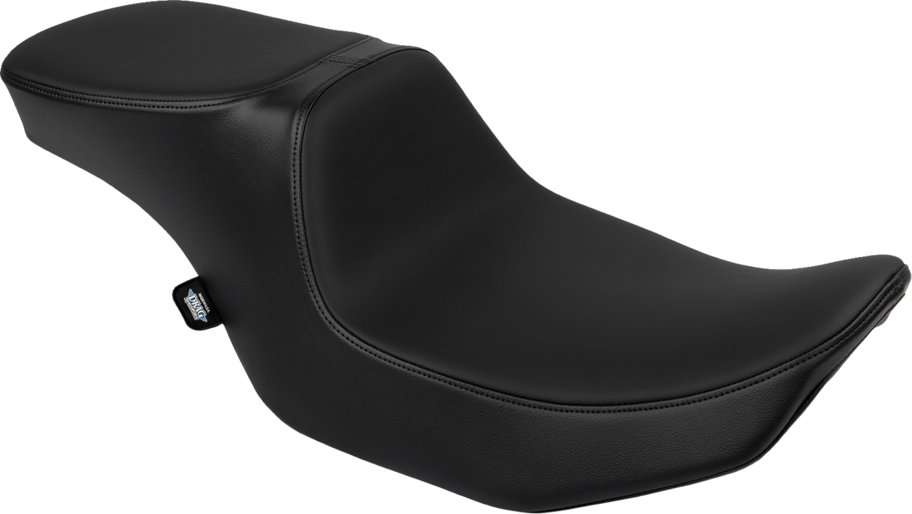 DRAG SPECIALTIES SEATS Predator 2-Up motorcycle seat for FLT/FLH 2023-2024, solar leather with smooth finish