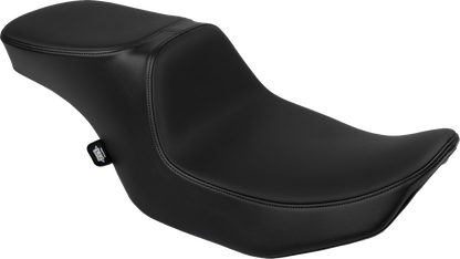 DRAG SPECIALTIES SEATS Predator 2-Up motorcycle seat for FLT/FLH 2023-2024, solar leather with smooth finish
