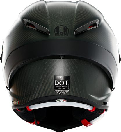 AGV Pista GP RR Electrum Helmet - Limited Edition, Medium - Carbon Fiber with Pro Matte Black Spoiler and Titanium Double D Retention System