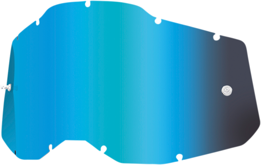 100% Accuri 2/Racecraft 2/Strata 2 Lens - Blue Mirror 59078-00004 - Howling Moto