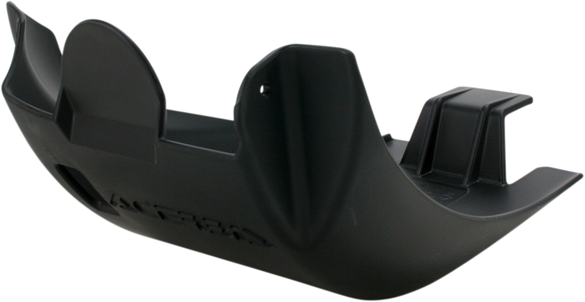 Black ACERBIS skid plate for CRF 250R/450R motorcycle, designed to protect the body from debris and impact.