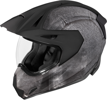 Black ICON Variant Pro™ Construct helmet in XS size with matte finish, featuring sleek design and ventilation details.