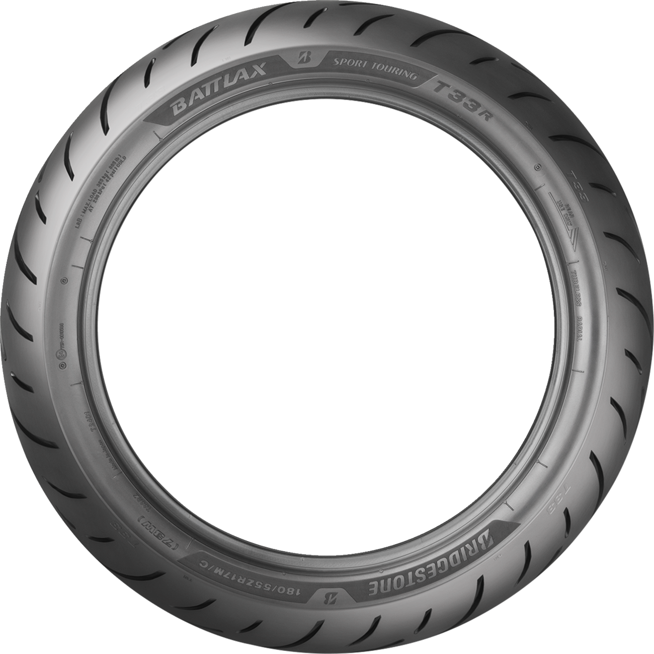 Bridgestone T33 Rear Motorcycle Tire 170/60ZR17 - Reliable Handling and Increased Mileage