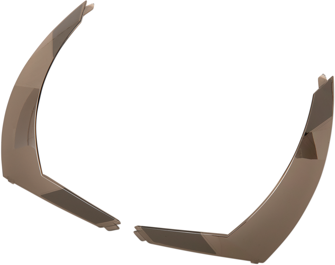 Bill's Exhausts ICON Airform™ Rear Spoiler for helmets, RST Silver color, automotive accessories, sleek helmet part design
