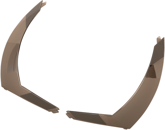 Bill's Exhausts ICON Airform™ Rear Spoiler for helmets, RST Silver color, automotive accessories, sleek helmet part design