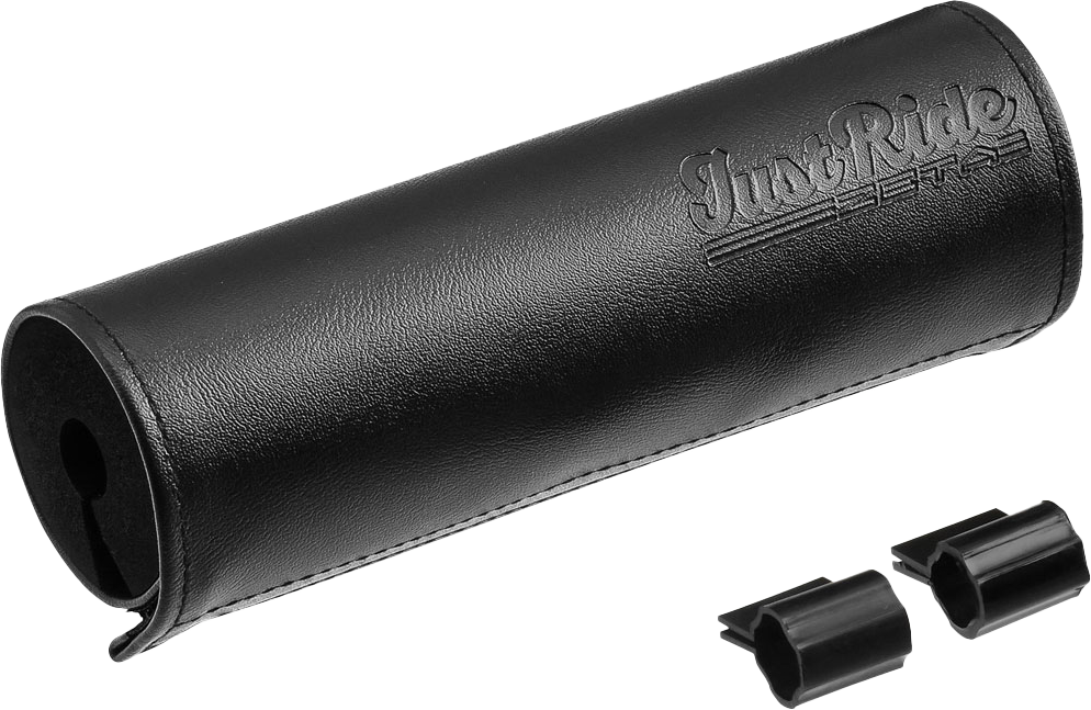 ZETA, ZETA Handlebar Bar Pad Leather 165mm with Black Handlebar Brace – Model ZE47-9510