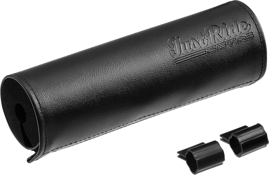 ZETA, ZETA Handlebar Bar Pad Leather 165mm with Black Handlebar Brace – Model ZE47-9510