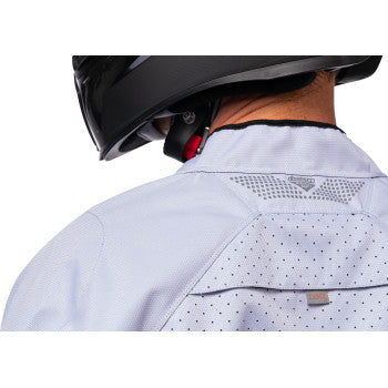 Bill's Exhausts ICON Mesh AF™ Jacket in black and white, small size, featuring breathable mesh fabric and stylish design.