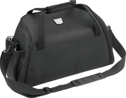 Kuryakyn Momentum Gunslinger Range Bag for motorcycle gun storage, featuring durable black nylon exterior and multiple compartments.