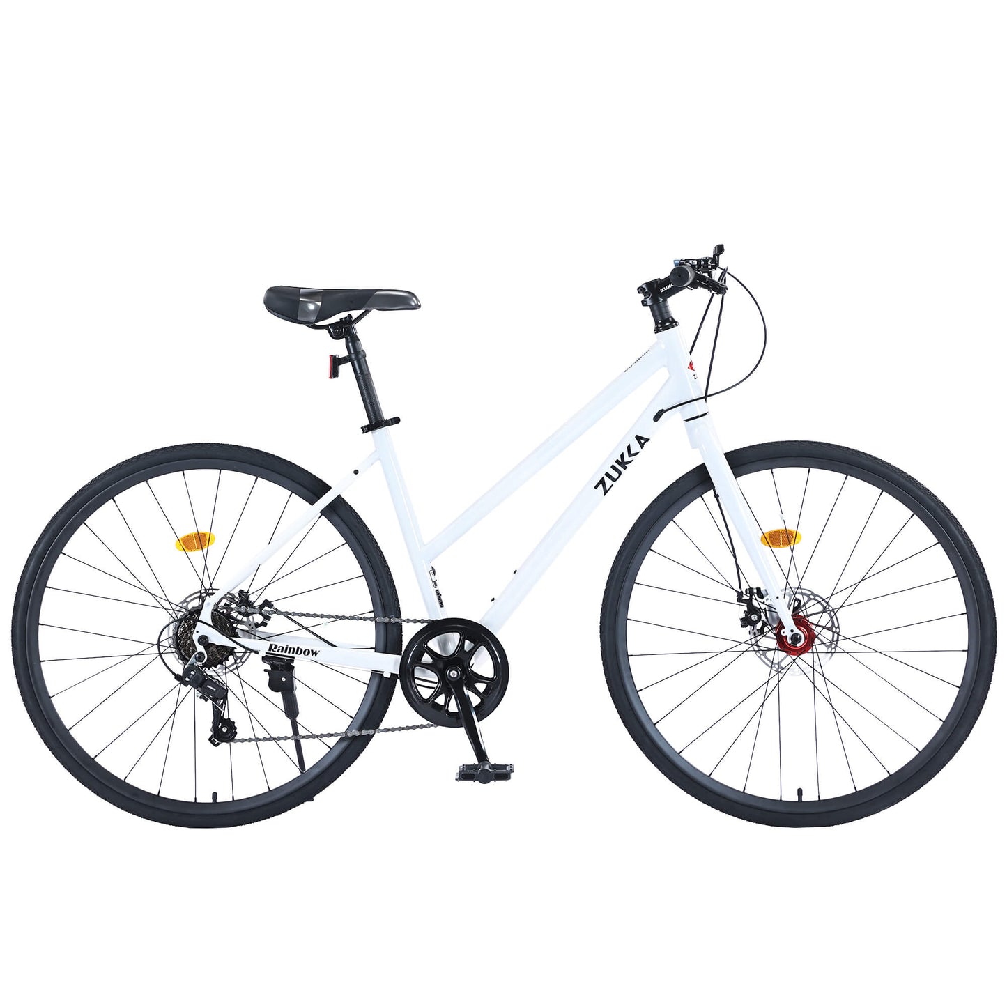 Hycline Zukka Slash 700x32C bicycle tire with black tread and sidewalls, designed for road and hybrid bikes.