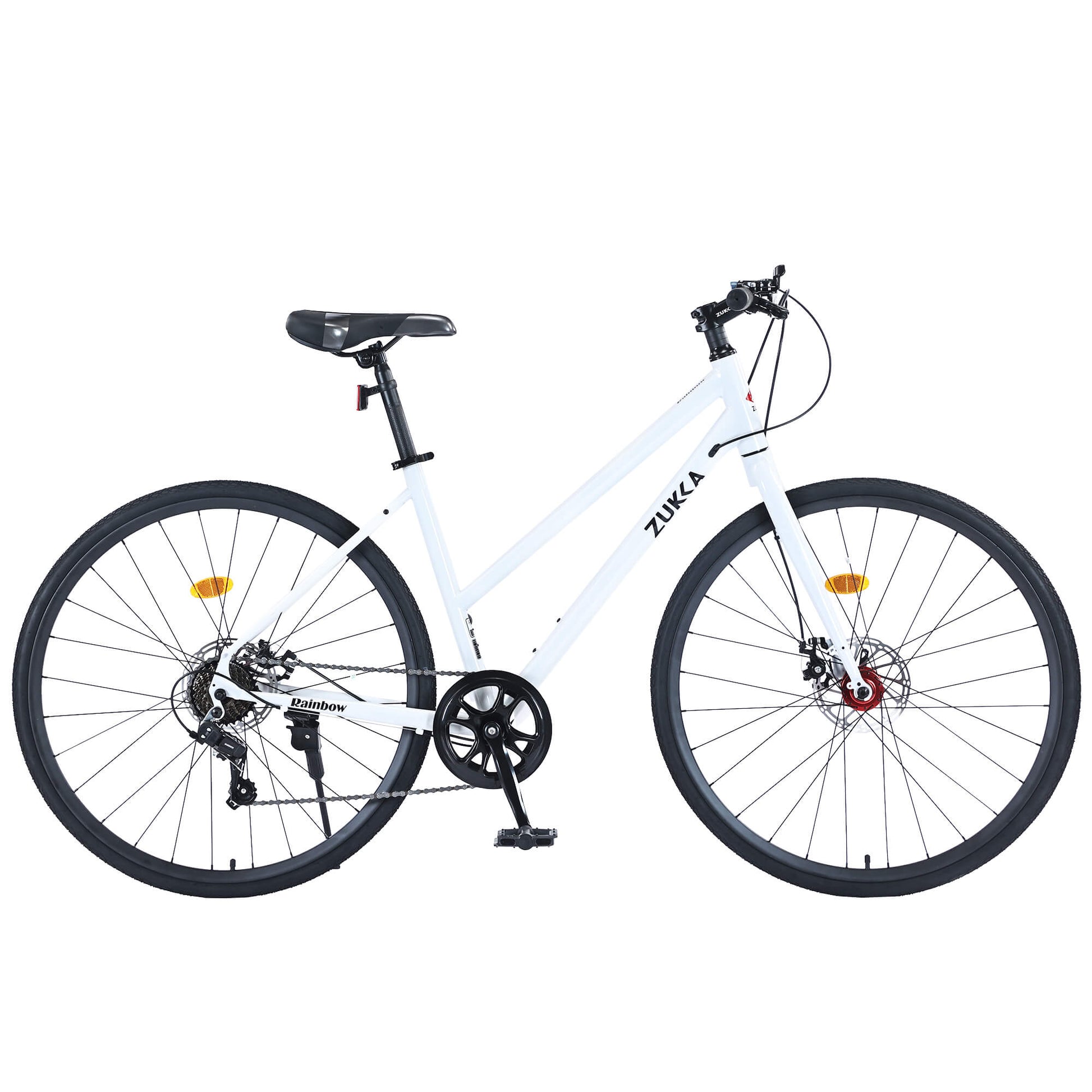 Hycline Zukka Slash 700x32C bicycle tire with black tread and sidewalls, designed for road and hybrid bikes.