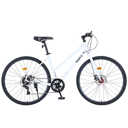 Hycline Zukka Slash 700x32C bicycle tire with black tread and sidewalls, designed for road and hybrid bikes.