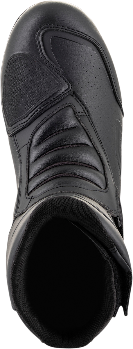 Alpinestars Waterproof V2 Ridge Boots in black, US 7.5, EU 41, showing the sturdy motorcycle boot design with waterproof features.