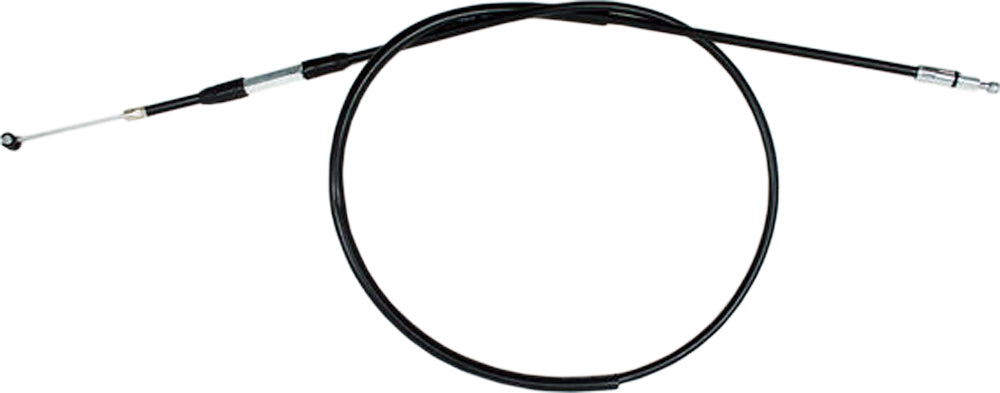 Motion Pro black vinyl clutch cable with longitudinally-wound housing for motorcycle, part #02-0477, shown with detailed construction.