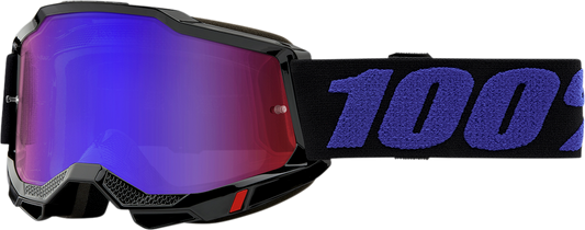 100% Accuri 2 Goggles - Moore - Red/Blue Mirror 50014-00009 - Howling Moto