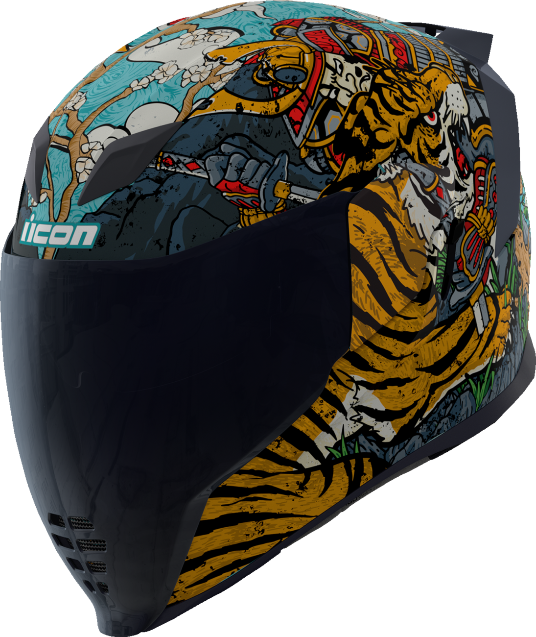 Bill's Exhausts ICON Airflite™ Helmet Edo MIPS® in 3XL with sleek design and full face coverage, safety features visible in the image.