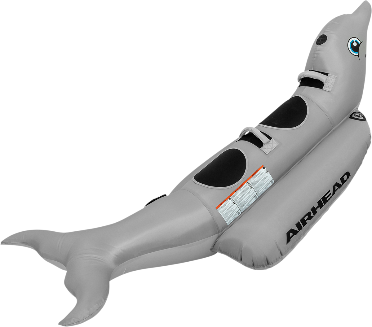 Bill's Exhausts Dolphin Riding Tube water toy from AIRHEAD SPORTS GROUP, inflatable towable tube designed for water fun.