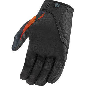 Bill's Exhausts ICON Hooligan Rad Dawn Gloves in orange, small size, showcasing durable gloves with textured grip and vibrant color.