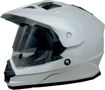 Bill's Exhausts AFX FX-39DS helmet sun shield in dark smoke, external view showing tinted, curved motorcycle helmet visor.