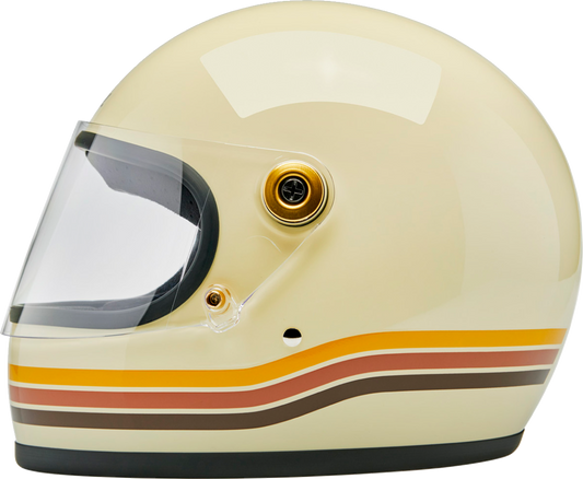 BILTWELL Gringo S helmet in gloss desert spectrum finish, 2XL size, showcasing the stylish motorcycle helmet design.