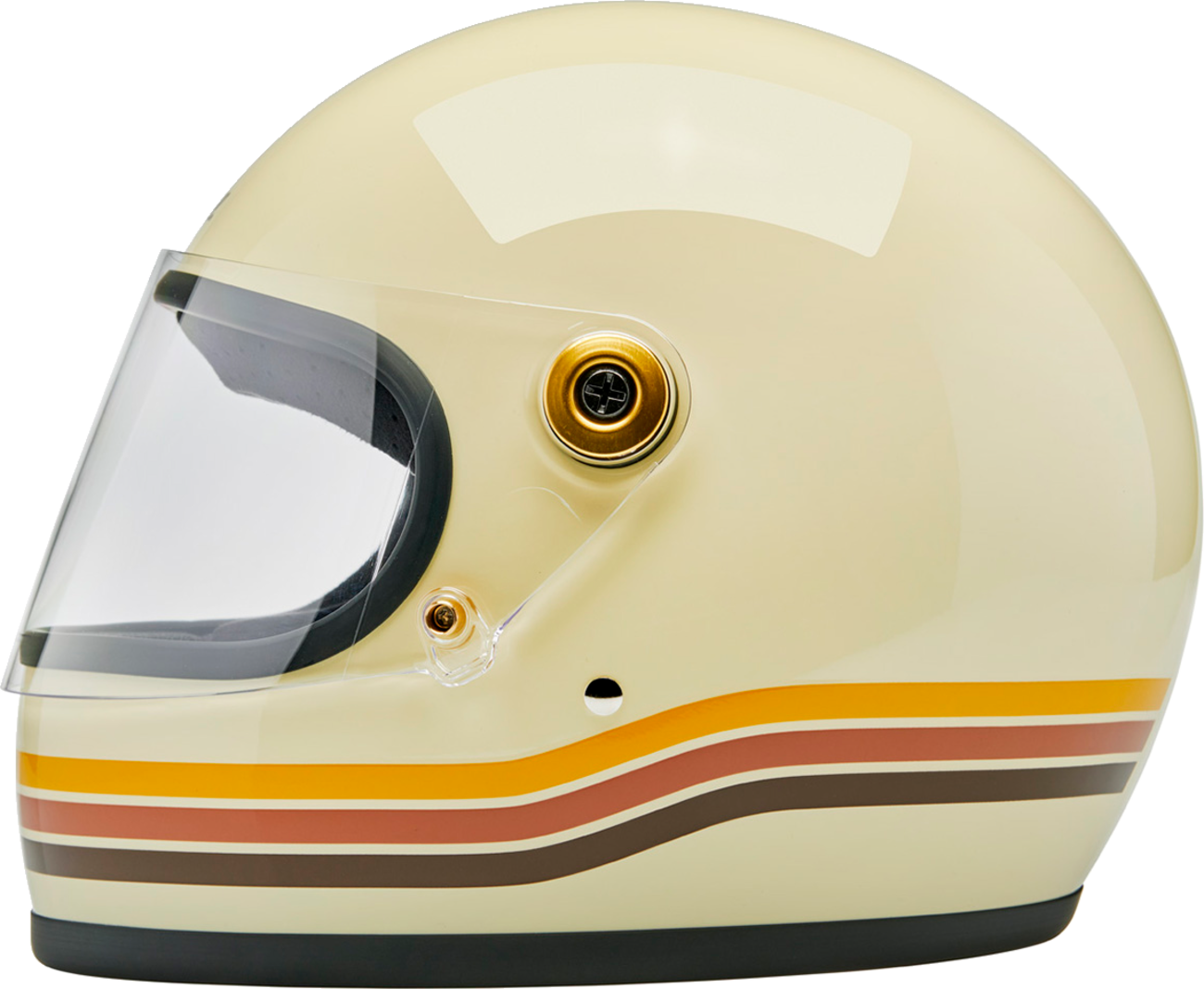 Biltwell Gringo S helmet in gloss Desert Spectrum finish, small size, with sleek helmet design and vibrant color shine.