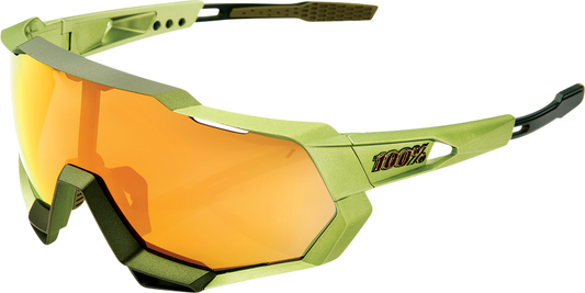 100% Speedtrap Sunglasses - Viperidae - Bronze Mirror Lens 61023-389-80 - Howling Moto