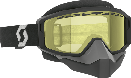 SCOTT Primal Snow Cross Goggle - Black/White - Yellow 278606-1007029 - Howling Moto