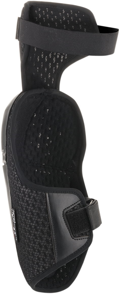 Alpinestars Youth Bionic Plus Knee Protectors in size L/XL, black bionic knee guards for youth motocross or riding safety.
