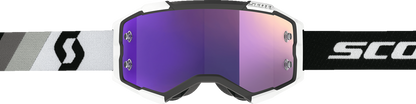 SCOTT Fury Goggle - Premium Black/White - Purple Chrome 272828-7702281 - Howling Moto