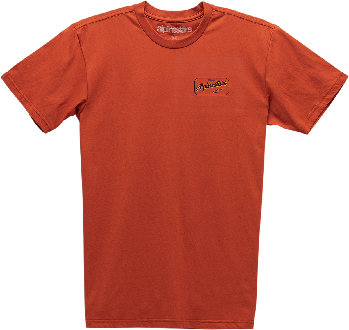 Alpinestars Turnpike Premium T-Shirt in coral, XL size, featuring a stylish graphic design on the front.