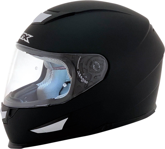 Clear Pinlock shield for AFX FX-99 and FX-105 helmets by Bill's Exhausts, shown attached to helmet in image.
