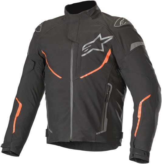Alpinestars T-Fuse Sport Shell waterproof jacket in black and red, XL size, featuring a sleek design and waterproof material.