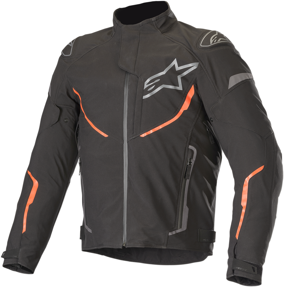 Bill's Exhausts ALPINESTARS T-Fuse Sport Shell waterproof jacket in black and red, large size, lightweight outdoor jacket.