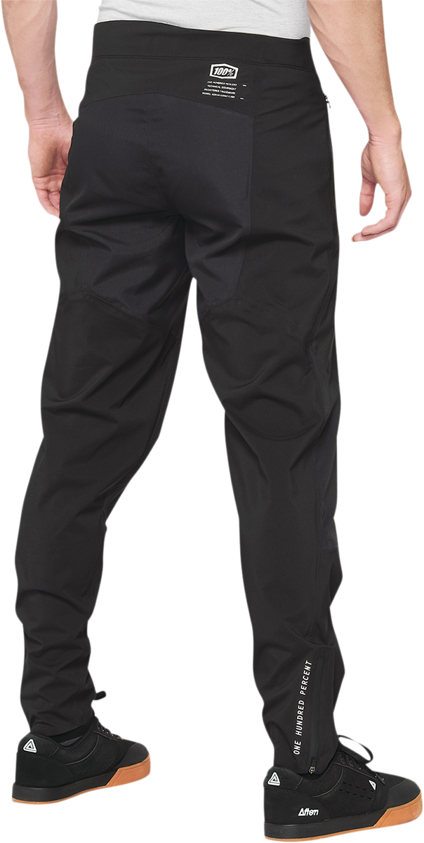 Black Hydromatic pants by Bill's Exhausts in US size 28, featuring a sleek design and comfortable fit.