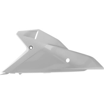 Gray Acerbis side panels for Honda CRF 250R/450R 2025, upper and lower body panels, compatible with Bill's Exhausts accessories.