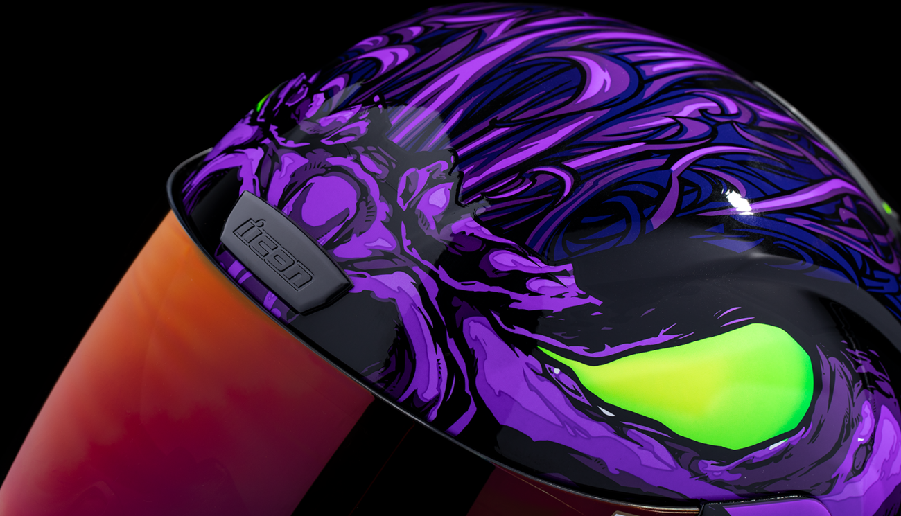 Purple ICON Airform™ Helmet for men, MIPS® safety feature, size XS, with aerodynamic design and adjustable straps.