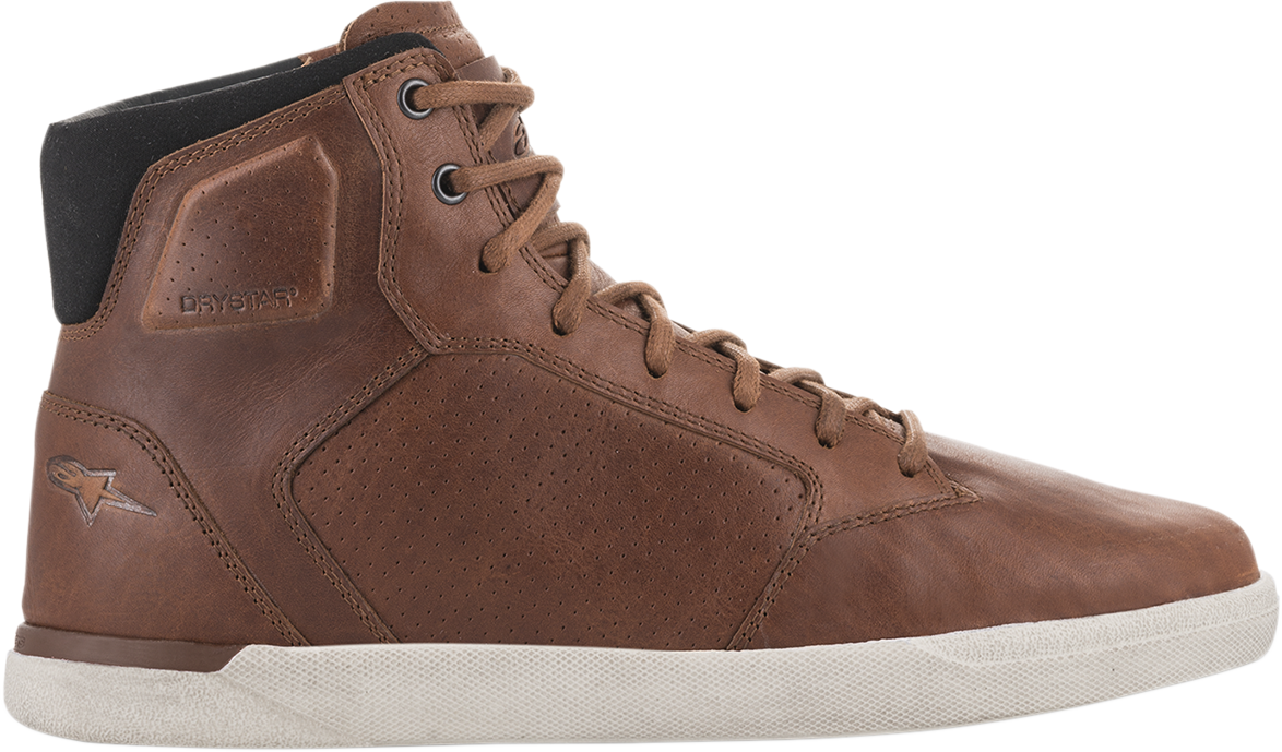Alpinestars J-Cult Drystar® shoes in brown, US size 12, featuring durable material and stylish design for motorcycle riding.