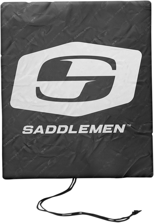 Bill's Exhausts Tactical Tail Bag seat accessory from SADDLEMEN, featuring durable material and tactical design for motorcycle use.