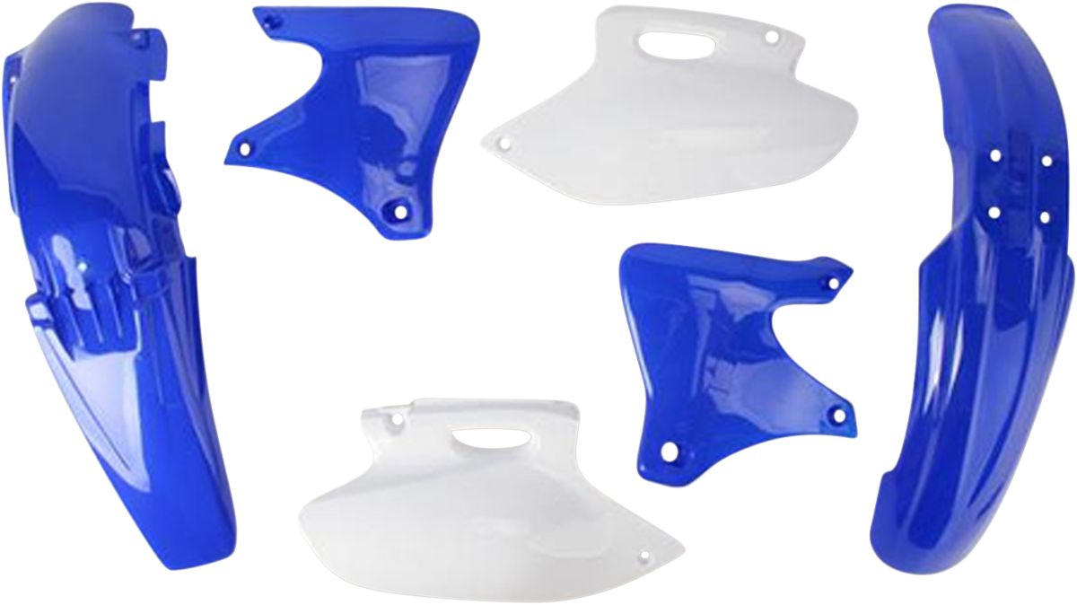 Acerbis OEM YZ 250F 2001-2002 standard replacement motorcycle body kit in black with plastic panels.