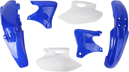 Acerbis OEM YZ 250F 2001-2002 standard replacement motorcycle body kit in black with plastic panels.
