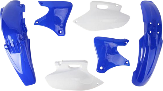 Acerbis OEM YZ 250F 2001-2002 standard replacement motorcycle body kit in black with plastic panels.