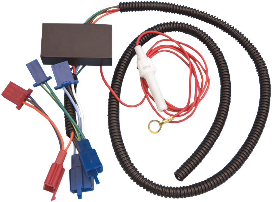 Bill's Exhausts SHOW CHROME trailer wire harness 52-694 for engine, featuring multiple connectors and wiring components.