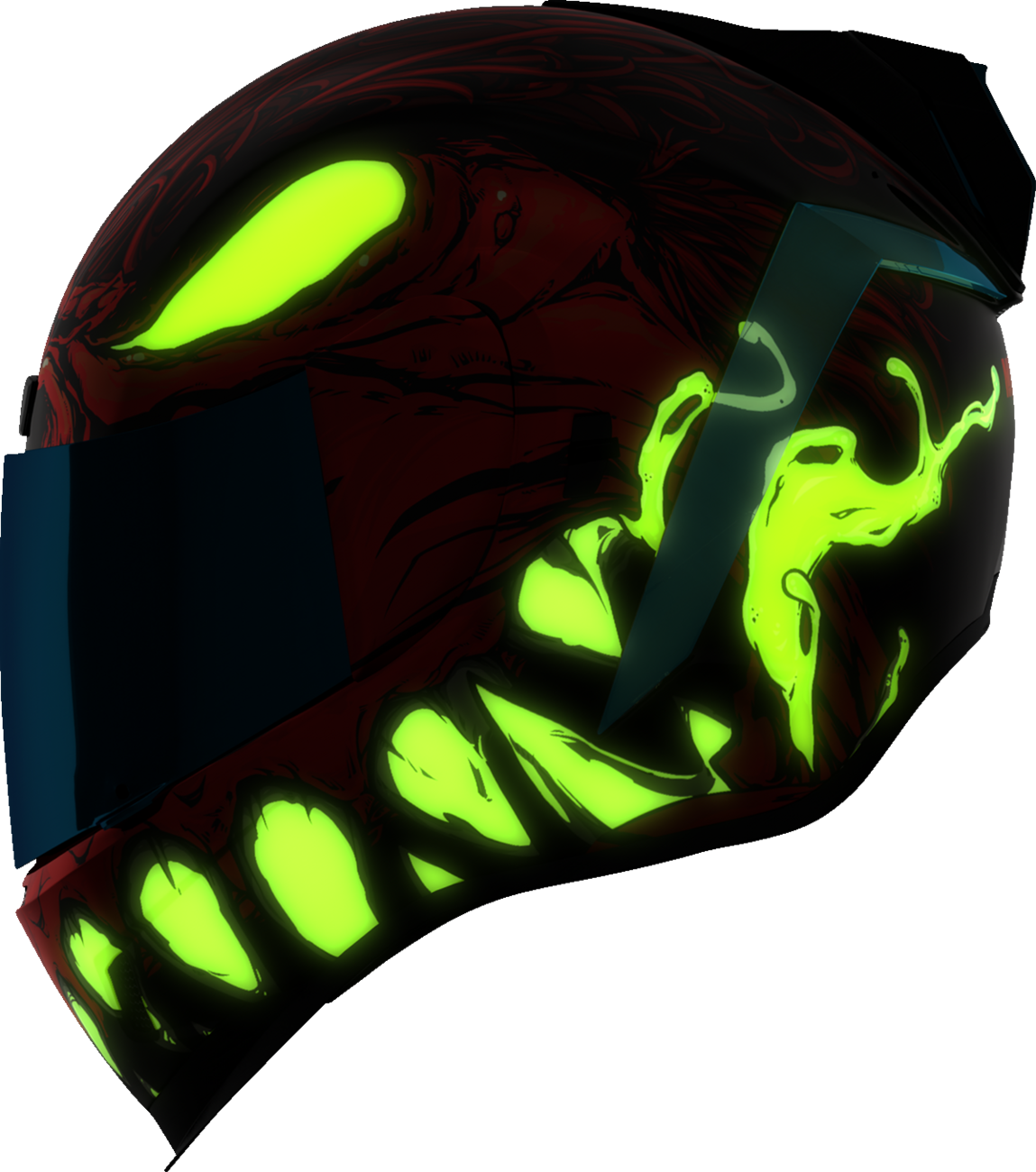 Red ICON Airform™ helmet by Bill's Exhausts with MIPS® protection, size 2XL, showing the helmet's sleek aerodynamic design.