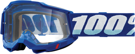 100% Accuri 2 Goggles - Blue - Clear 50013-00002 - Howling Moto